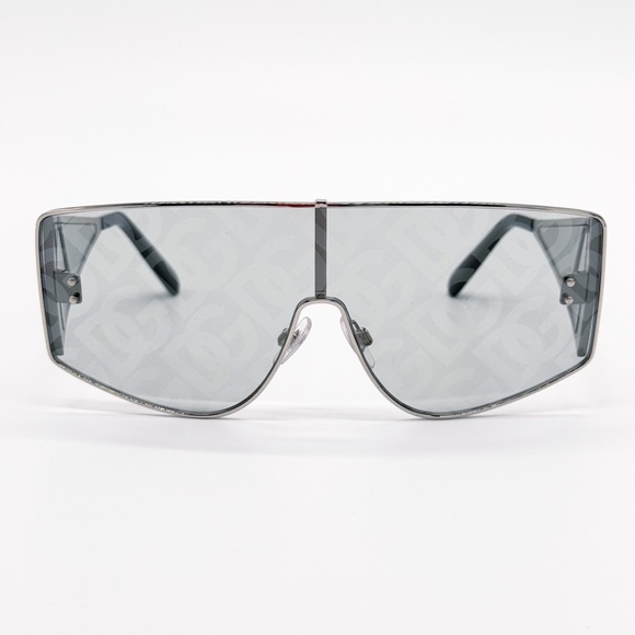 NEW DOLCE&GABBANA DG2305 05/AL SILVER METAL SQUARE UNISEX SUNGLASSES - Picture 3 of 11